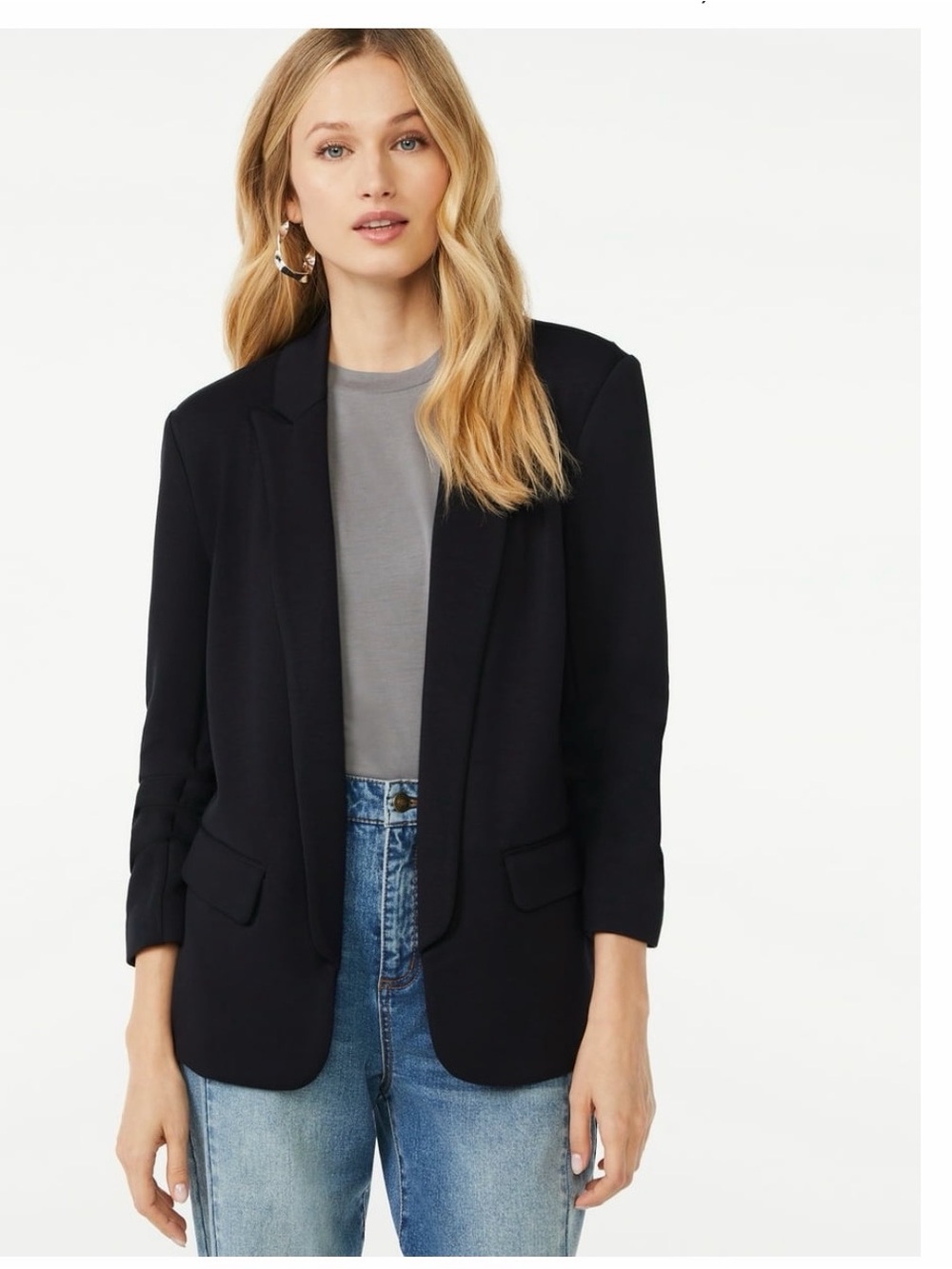 Classic Black Women's Blazer Jacket
